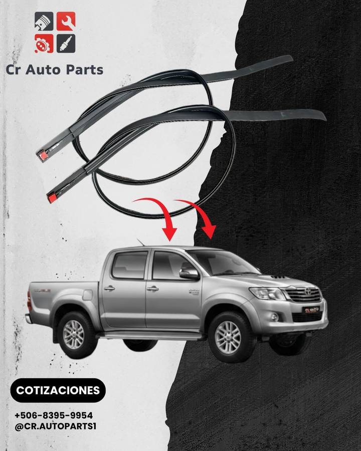 Empaques de techo Hilux 2005–2015, Toyota Hilux