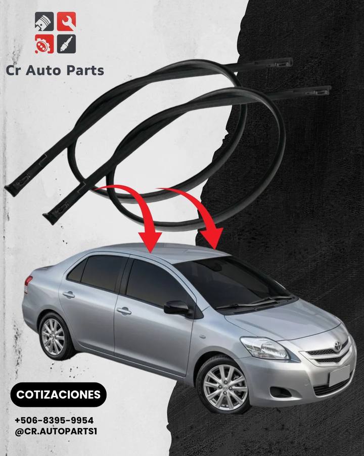 Empaques de techo Yaris 2006–2013, Toyota Yaris