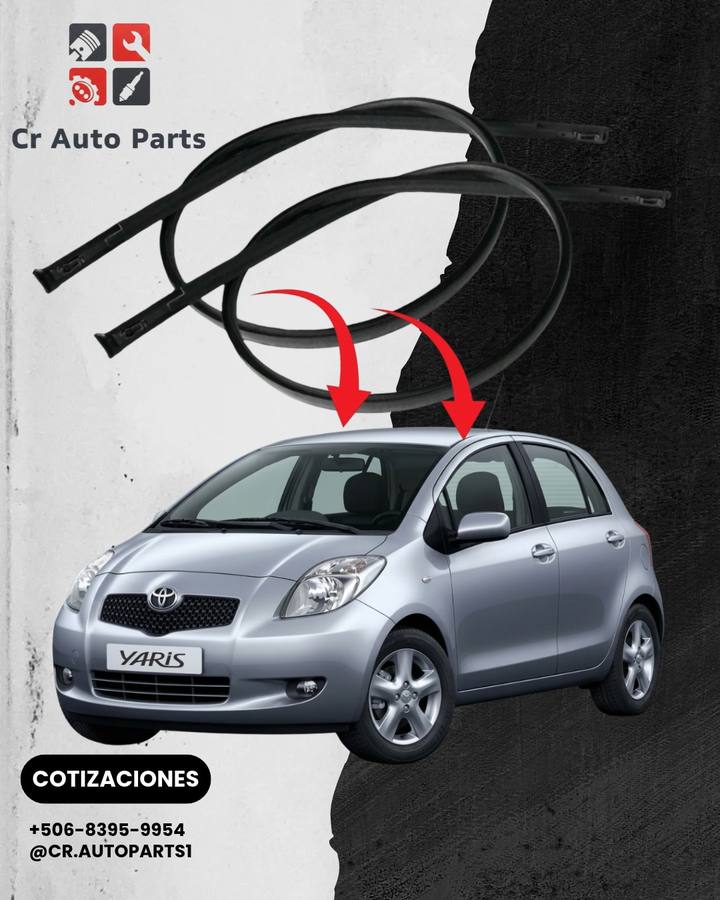 Empaques de techo Yaris hatchback 2007–2011, Toyota Yaris hatchback