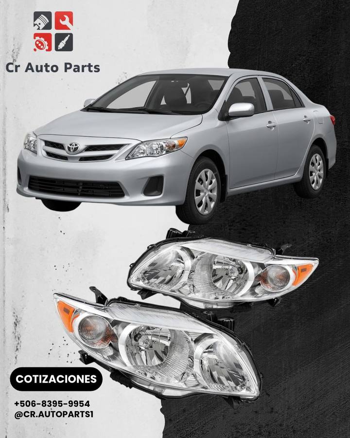 Focos delanteros Corolla 2009–2013, Toyota Corolla