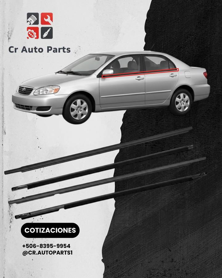 Molduras de ventana Corolla 2003–2008, Toyota Corolla