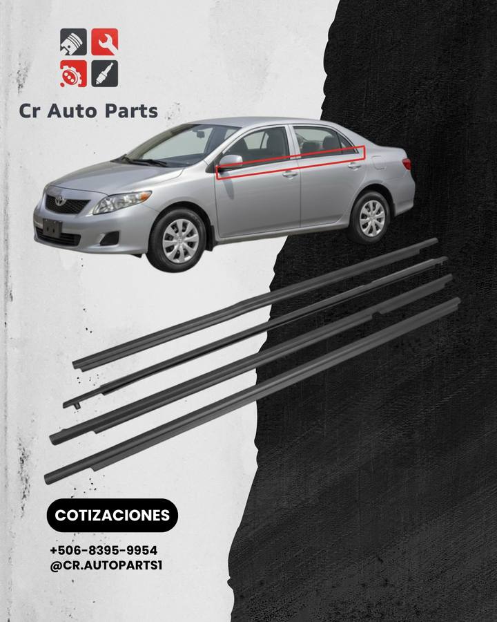 Molduras de ventana Corolla 2009–2013, Toyota Corolla