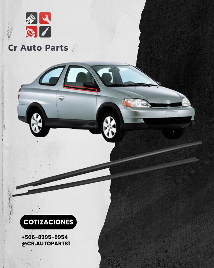 Molduras de ventana Echo 2 puertas 2000–2002, Toyota Echo 2 puertas