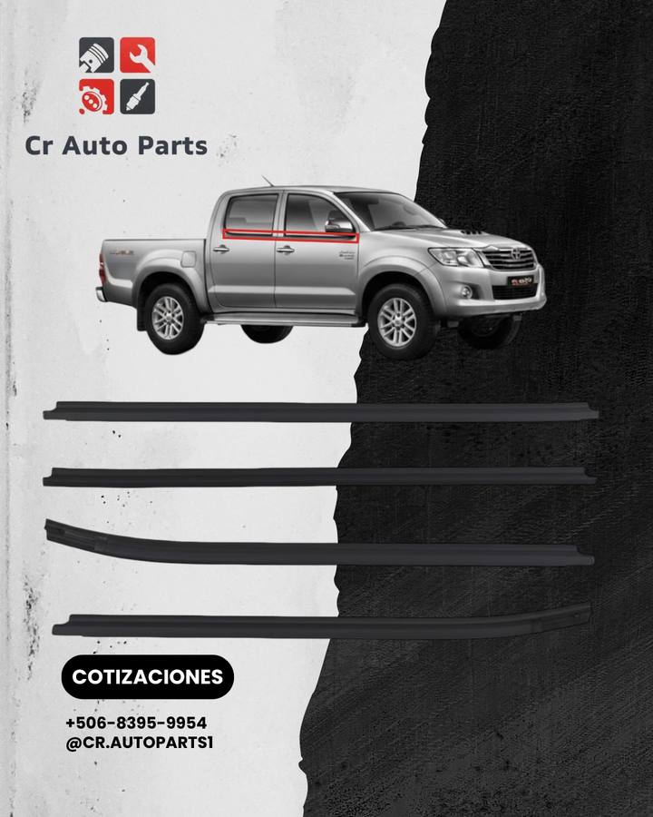 Molduras de ventana Hilux 2005–2015, Toyota Hilux
