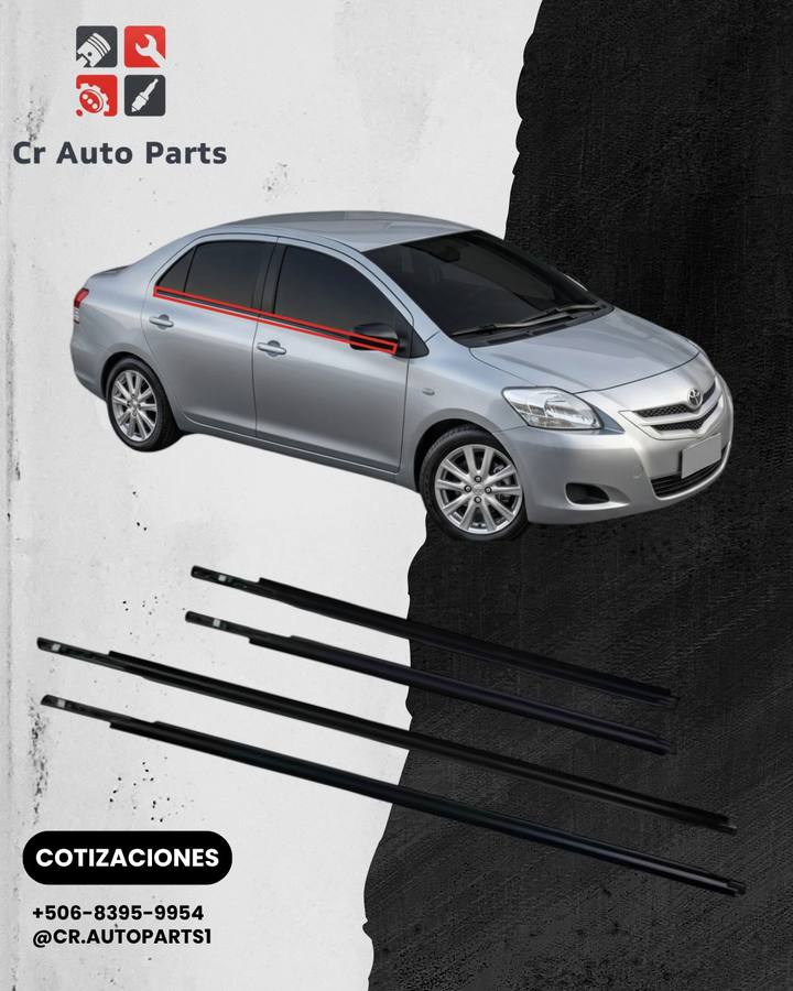 Molduras de ventana Yaris 2006–2013, Toyota Yaris